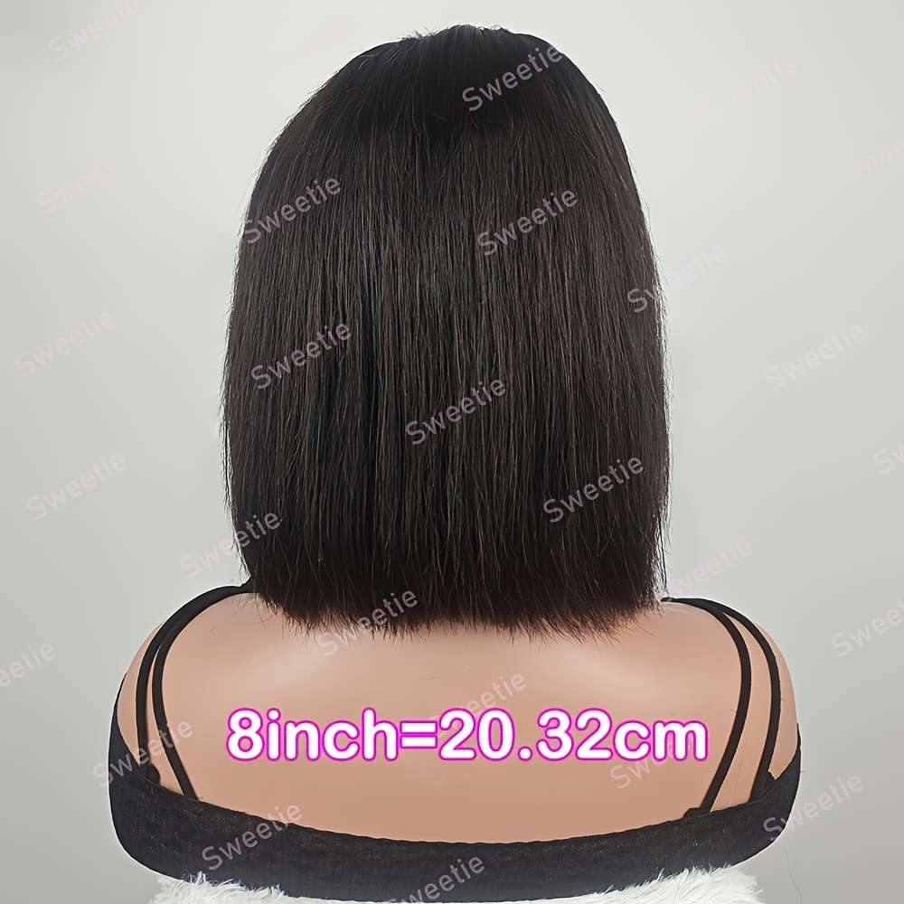Black Womens Wigs Hair Length 20.32Cm