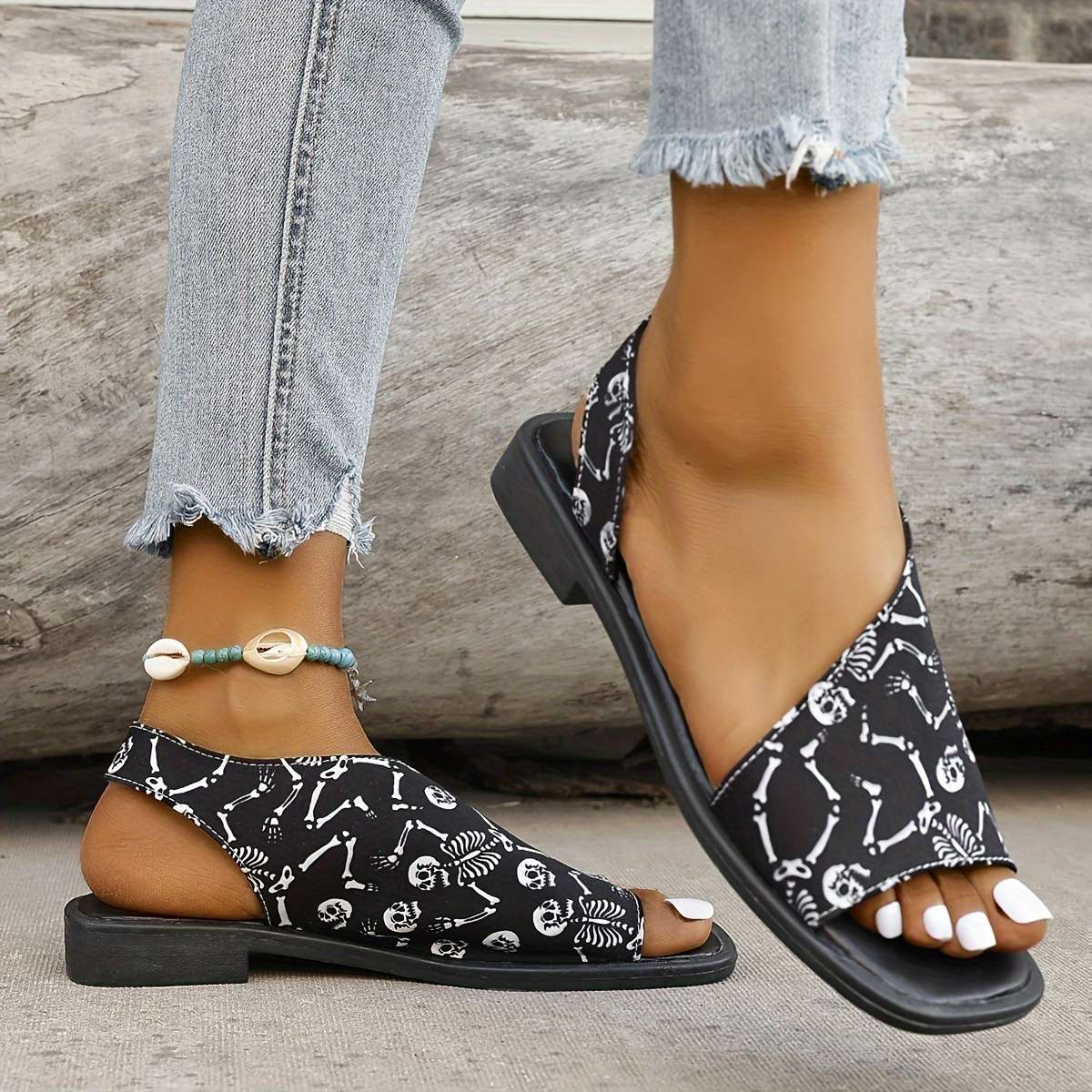 Sandals Color Black Sizeuk 7