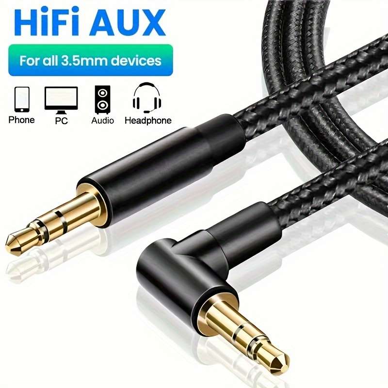 3.5mm Aux Audio Cable Male To Male Auxiliary Cord 100Cm