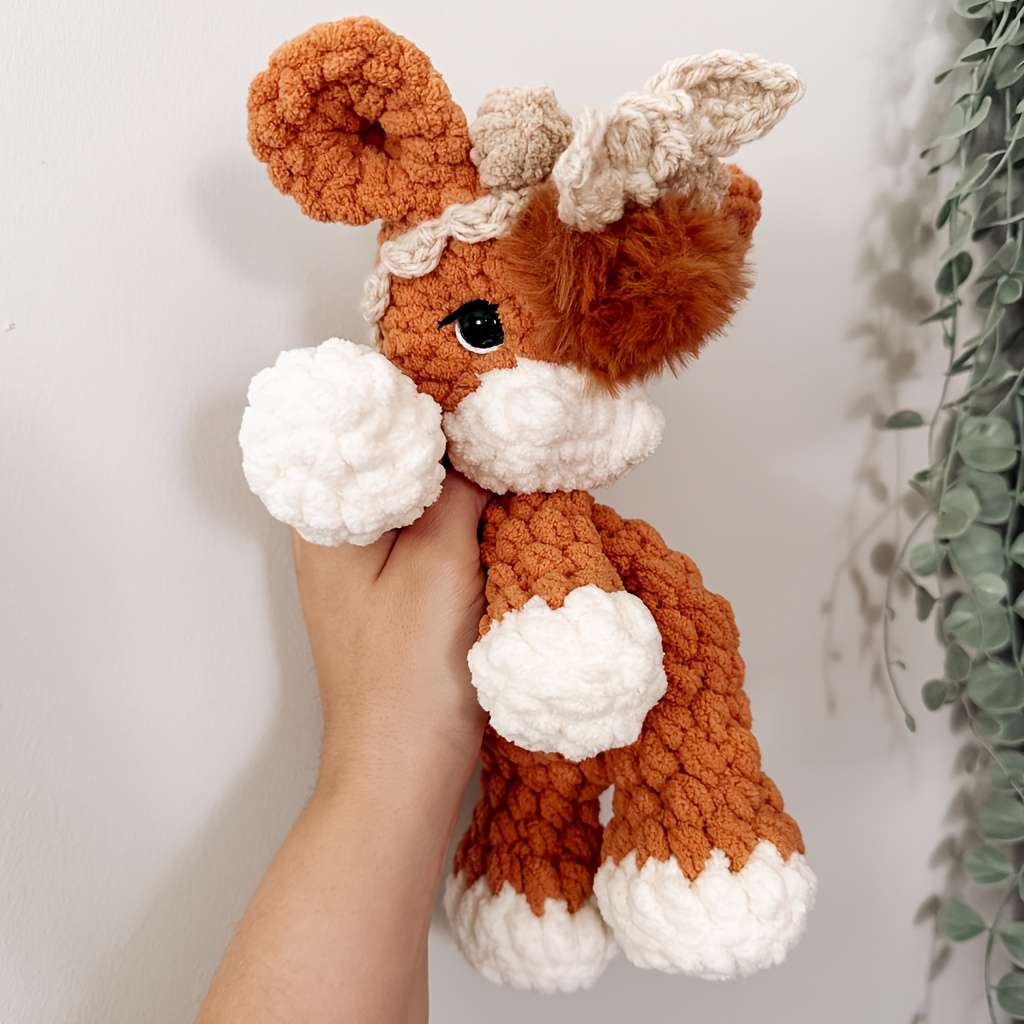 Plush Toyss Model 352 Black and White Calf