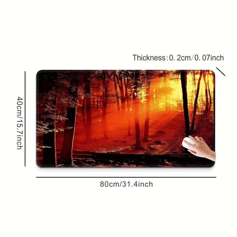 Mouse Pad Size 31.4X15.7Inch