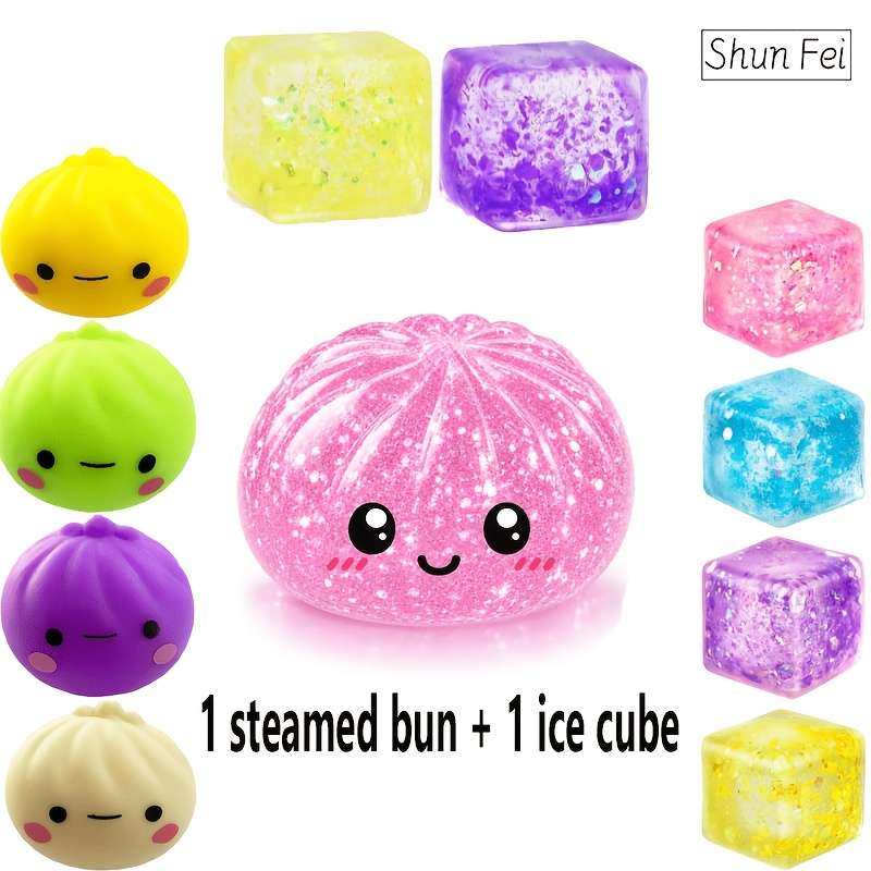 Squeezable Toys Color Random Color Items Glitter Bao Ice Cube
