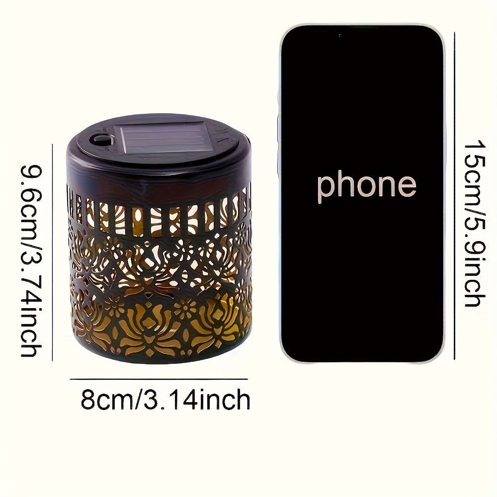 Solar Emergency Lights Color 2 Pieces Mandala Wall Lamps