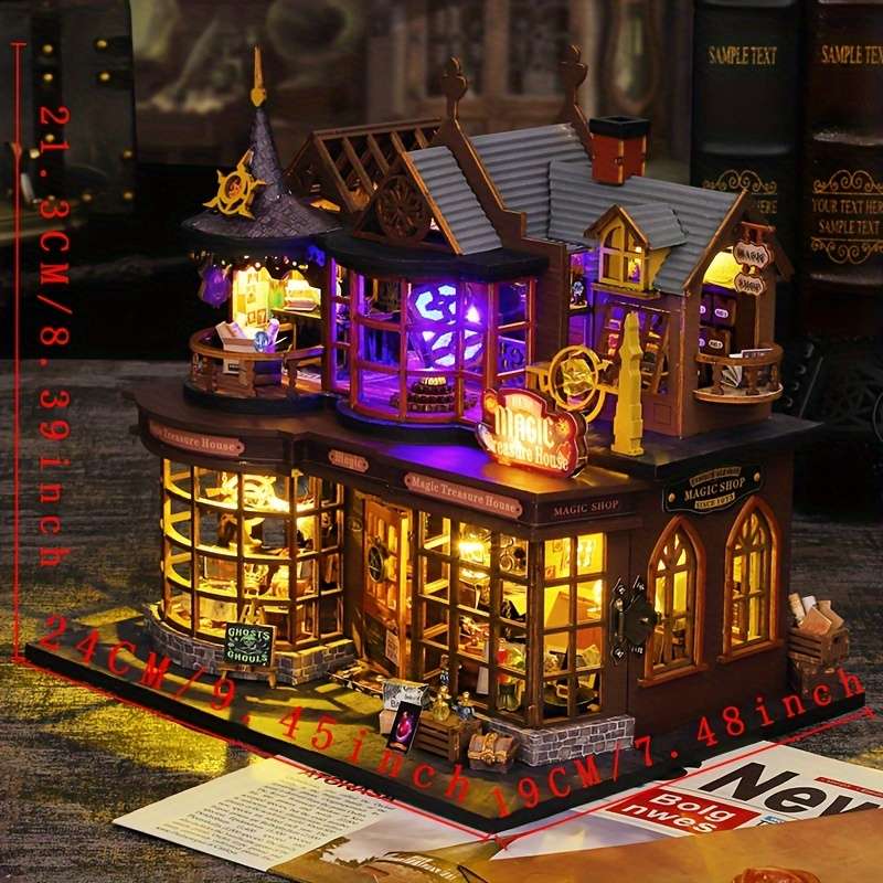 3D House Puzzle Model Style Magic Treasure House