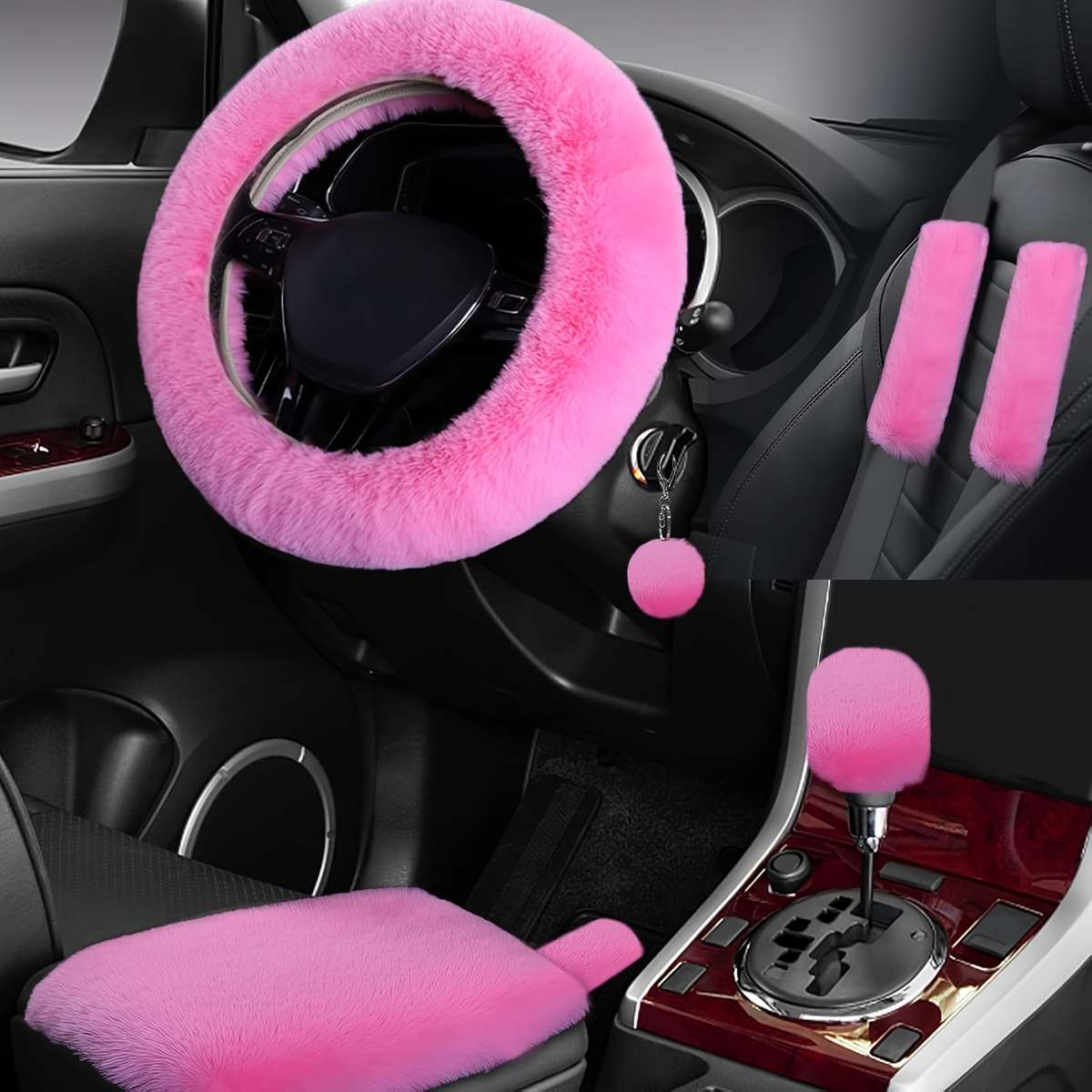 Car Steering Wheel Cover Purple