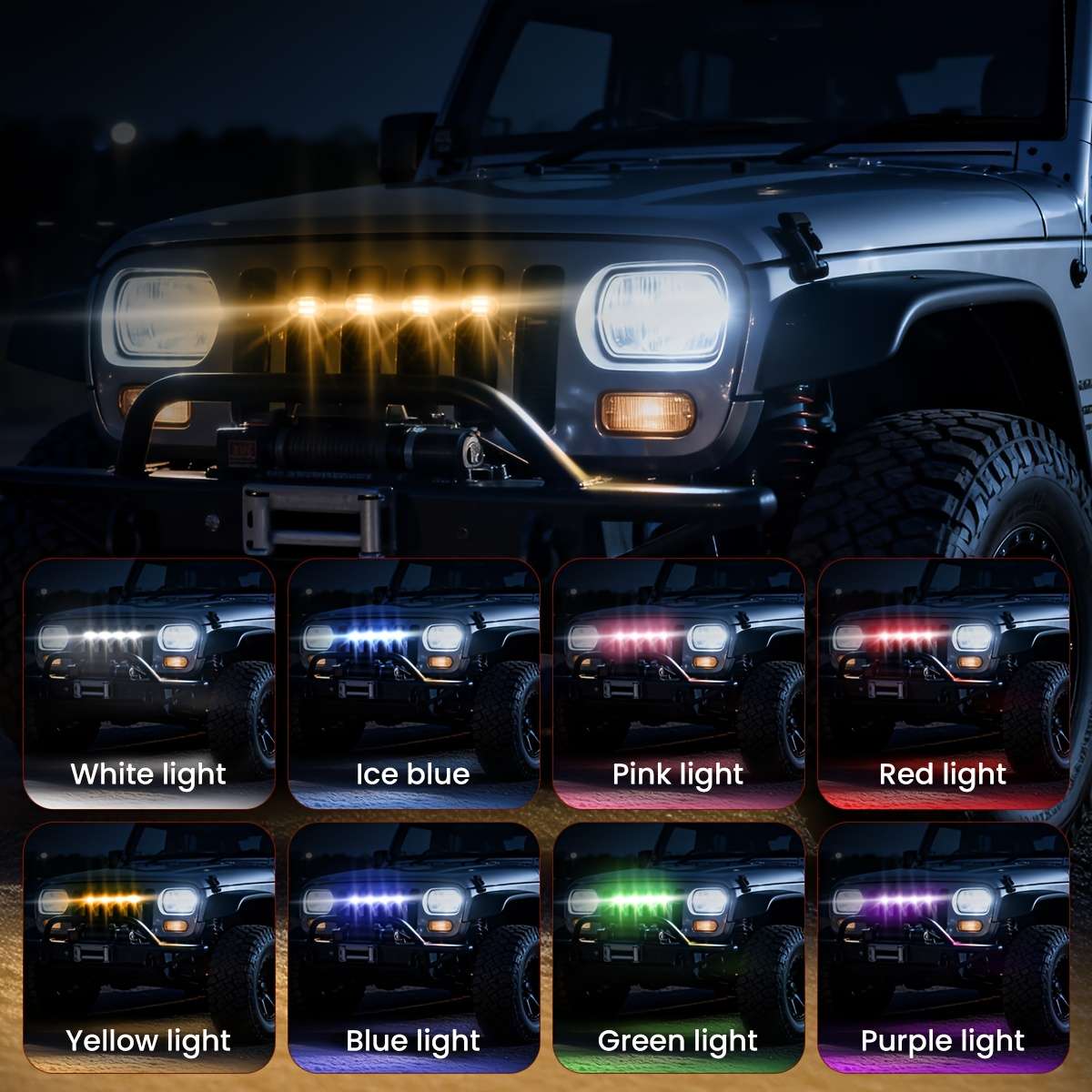 Car Lights Model 2Pcs1 Remote Control