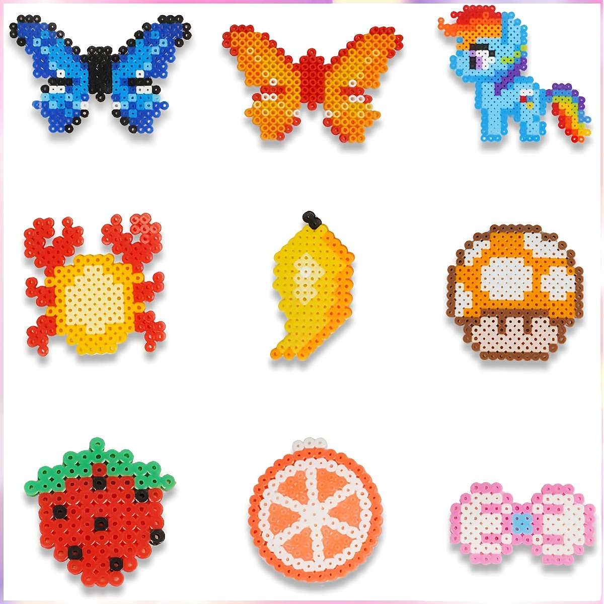 Perler Bead Set Creamy Diy Kit
