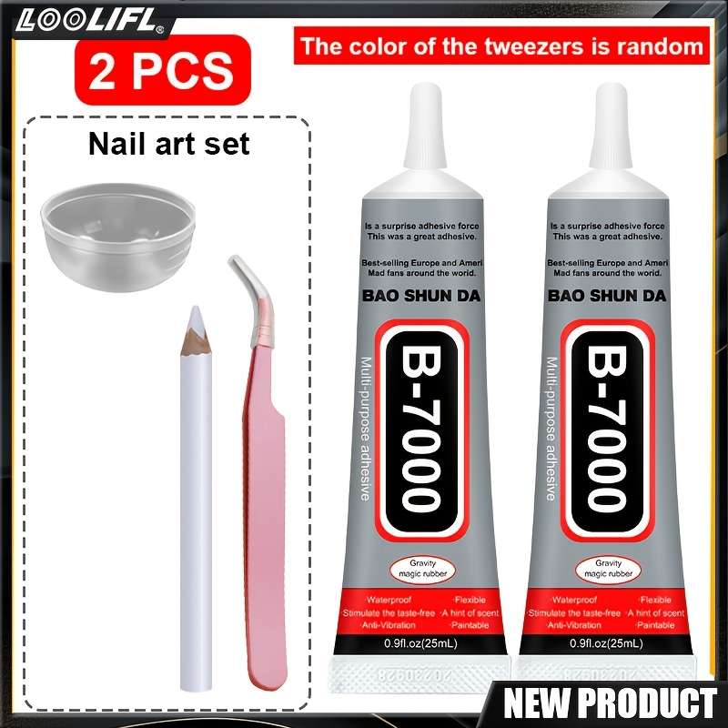 Glue Model 25Ml Nail Glue Quantity2Pcs