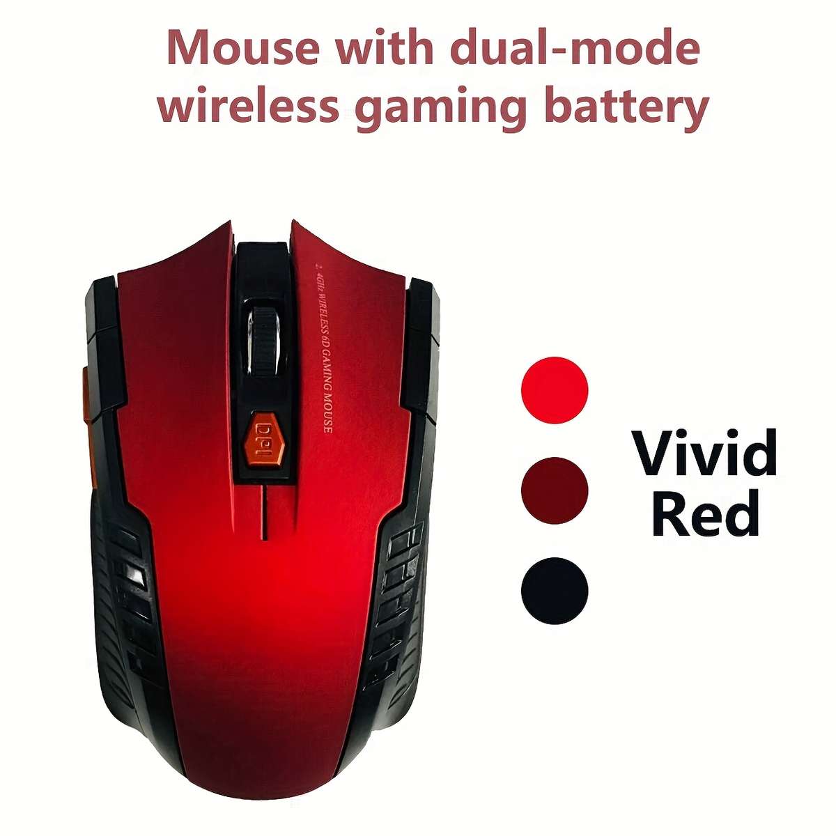 Mouse Color Red Dual Mode Battery Version Add Bluetooth Add 2.4G