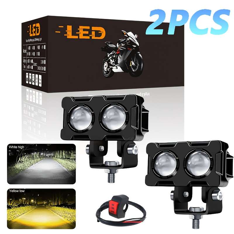 Car Lights Items 2Pcsswitch Style Whiteyellow