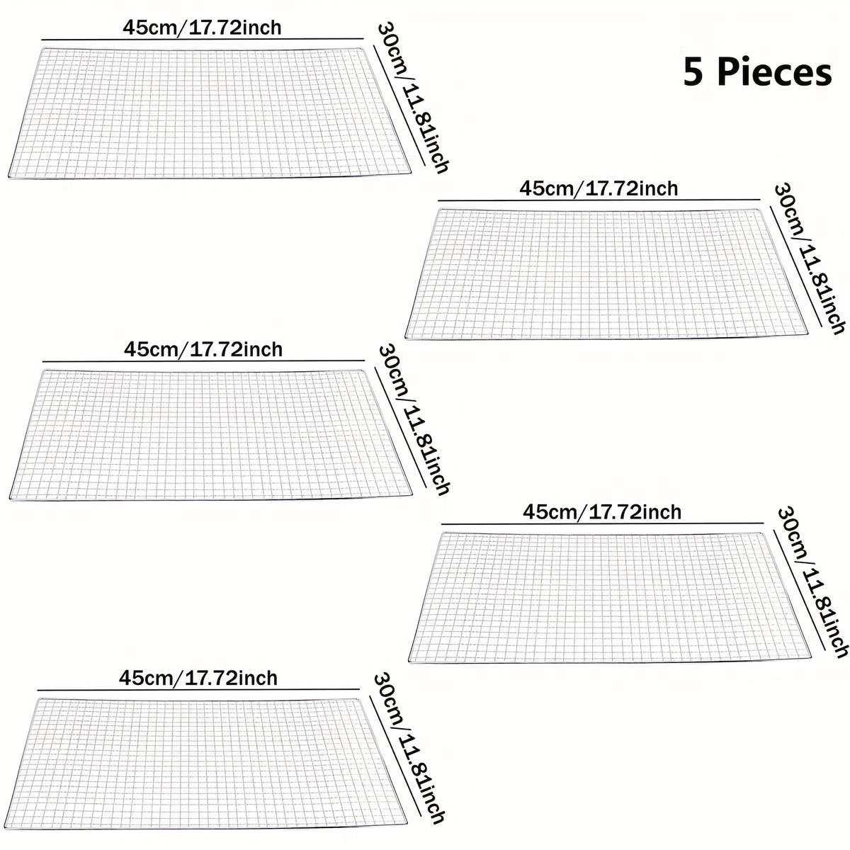 Grilling Net Items 3Pcsextral