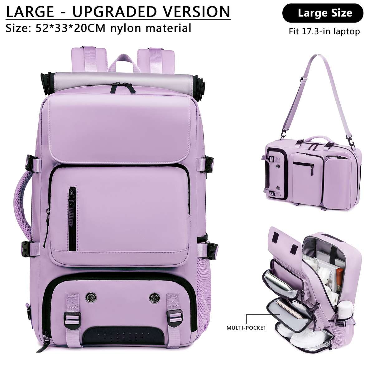 Men S Backpack Large Light Gray