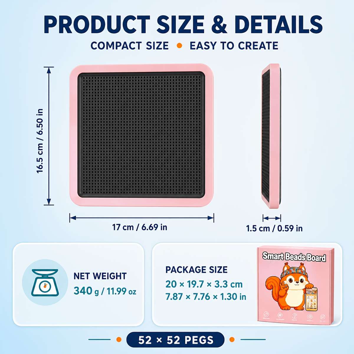 Perler Bead Set 52*52 Bean Paste Patch