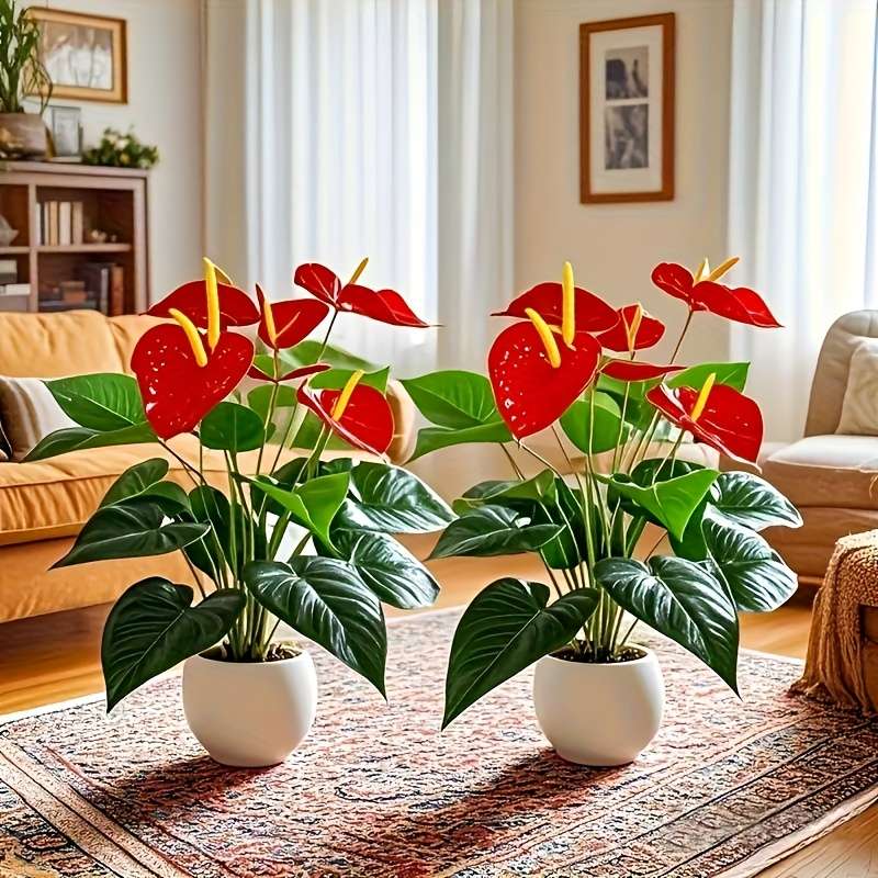 Simulated Flower Color 2 Pieces