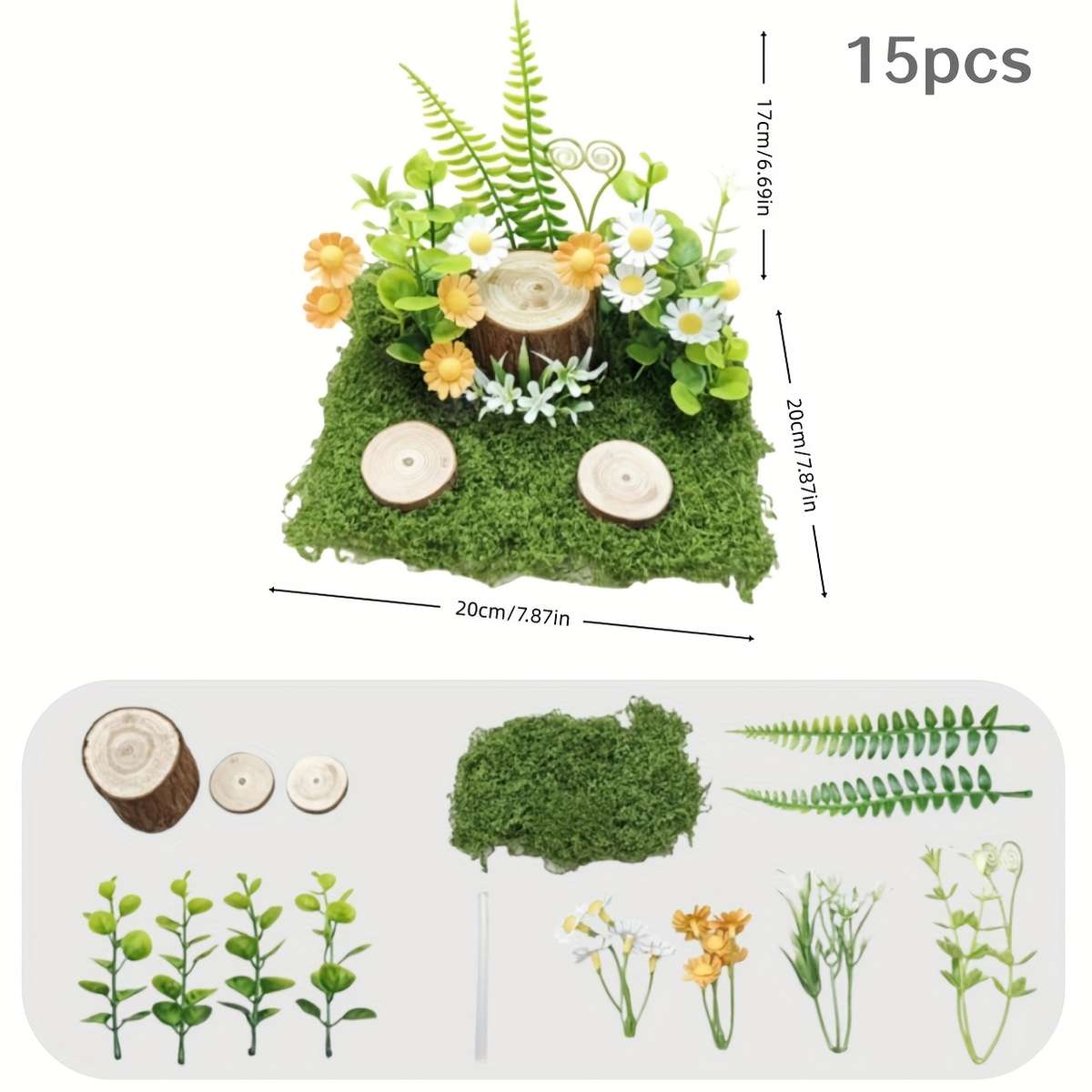 37Pcs Trees Miniature Ps Diorama Friendly