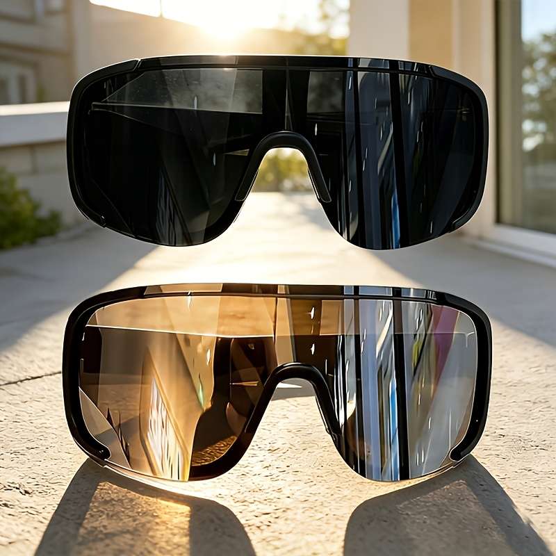 Cycling Glasses Color Black Frame Gray Lens  Black Frame White Silvery