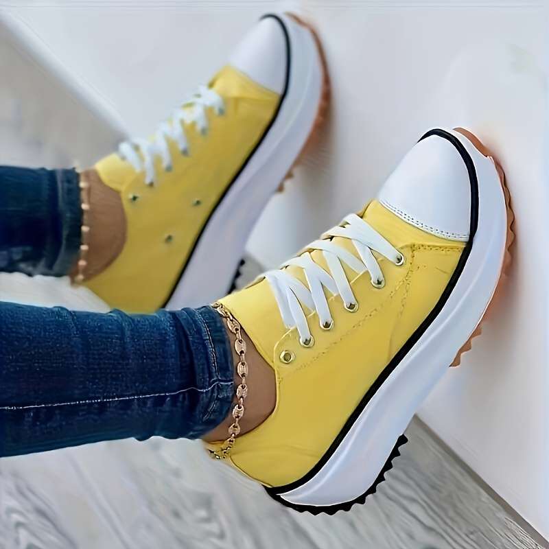 Women S Sneakers Color Yellow Sizeuk 2.5