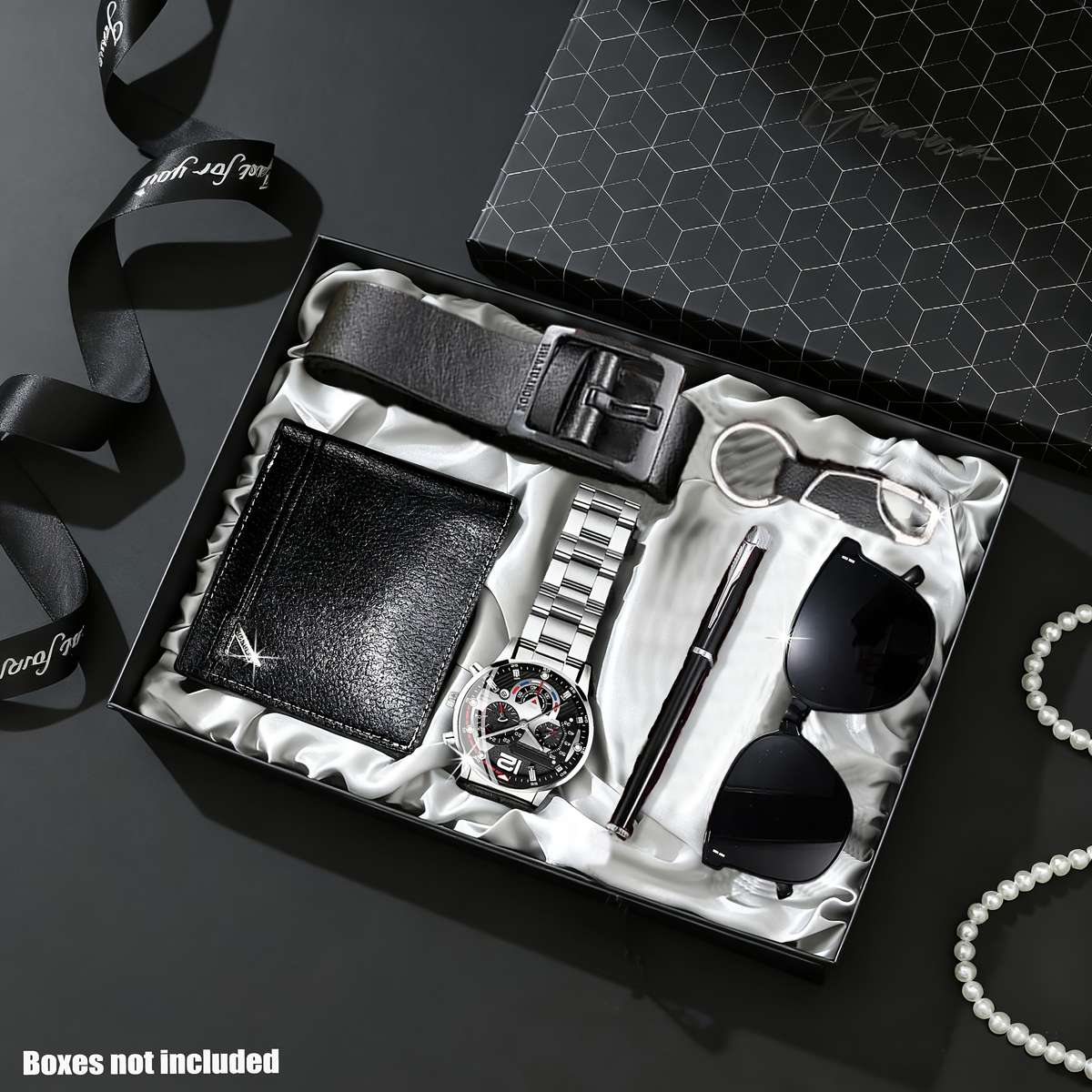 6Pcs Men Fashion Business High End Luxury Exquisite Watch Set Various