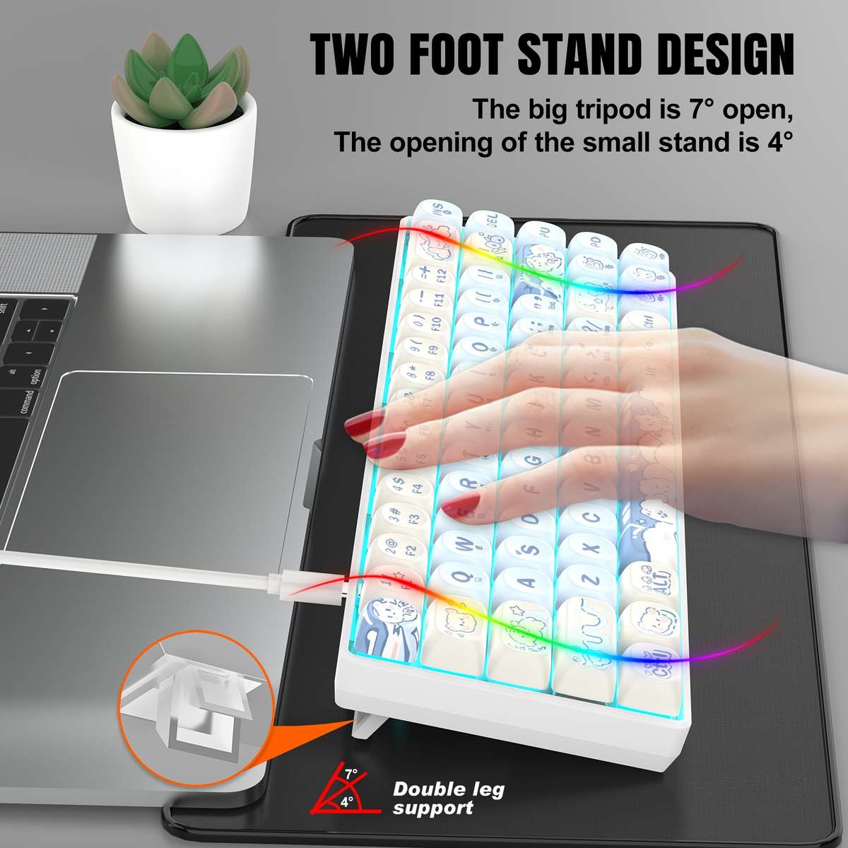 keyboard color Ice Blue Quiet Red Switch