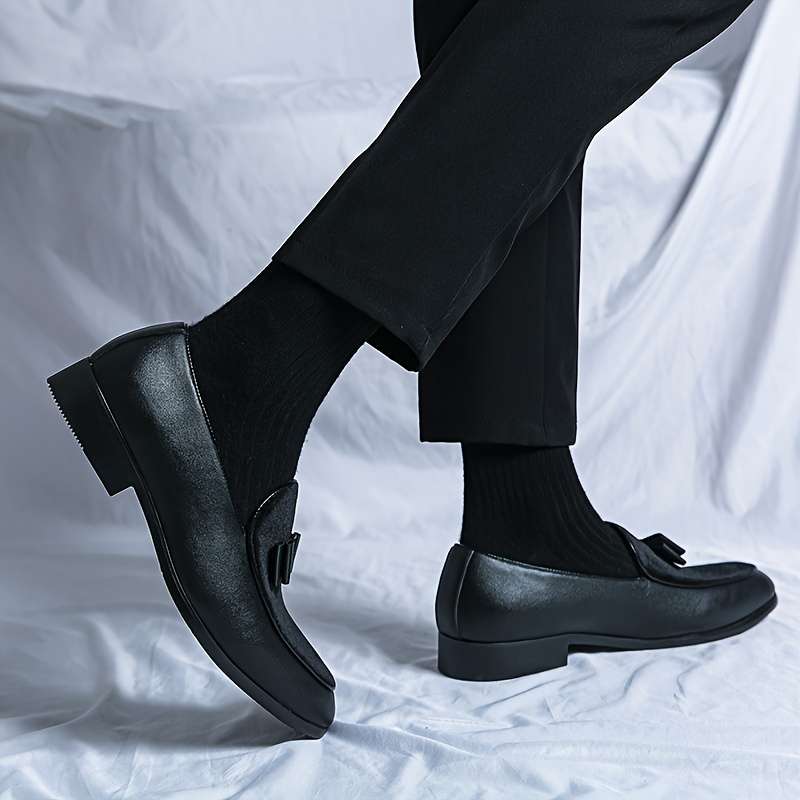 Mens Leather Shoes Color Black Sizeuk 11