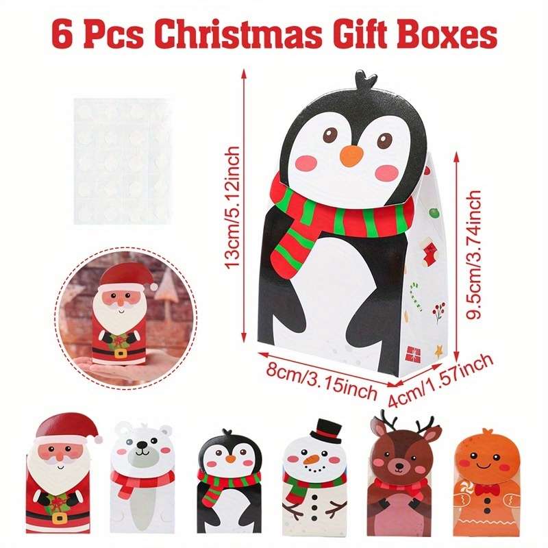 Christmas Gift Boxes Quantity 6Pcs