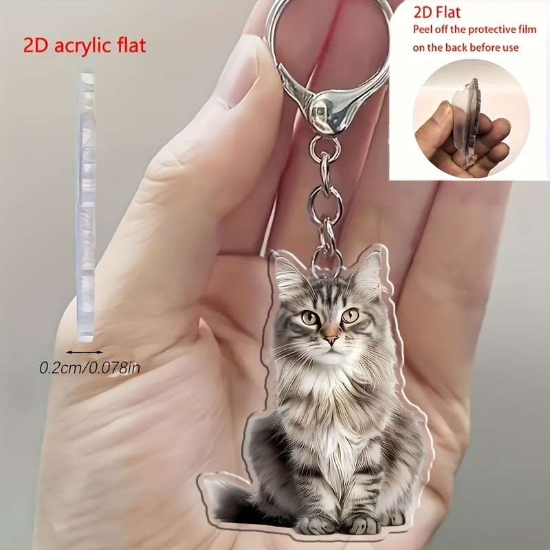 Keychain Ornament Color Cat