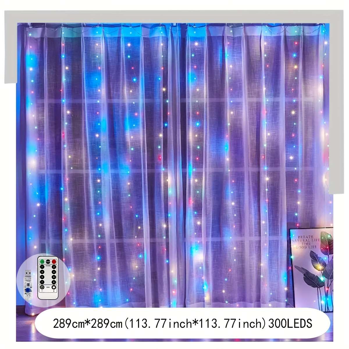 Stunning Usb Curtain Lights  Indoor String Designed For Holiday Celebration