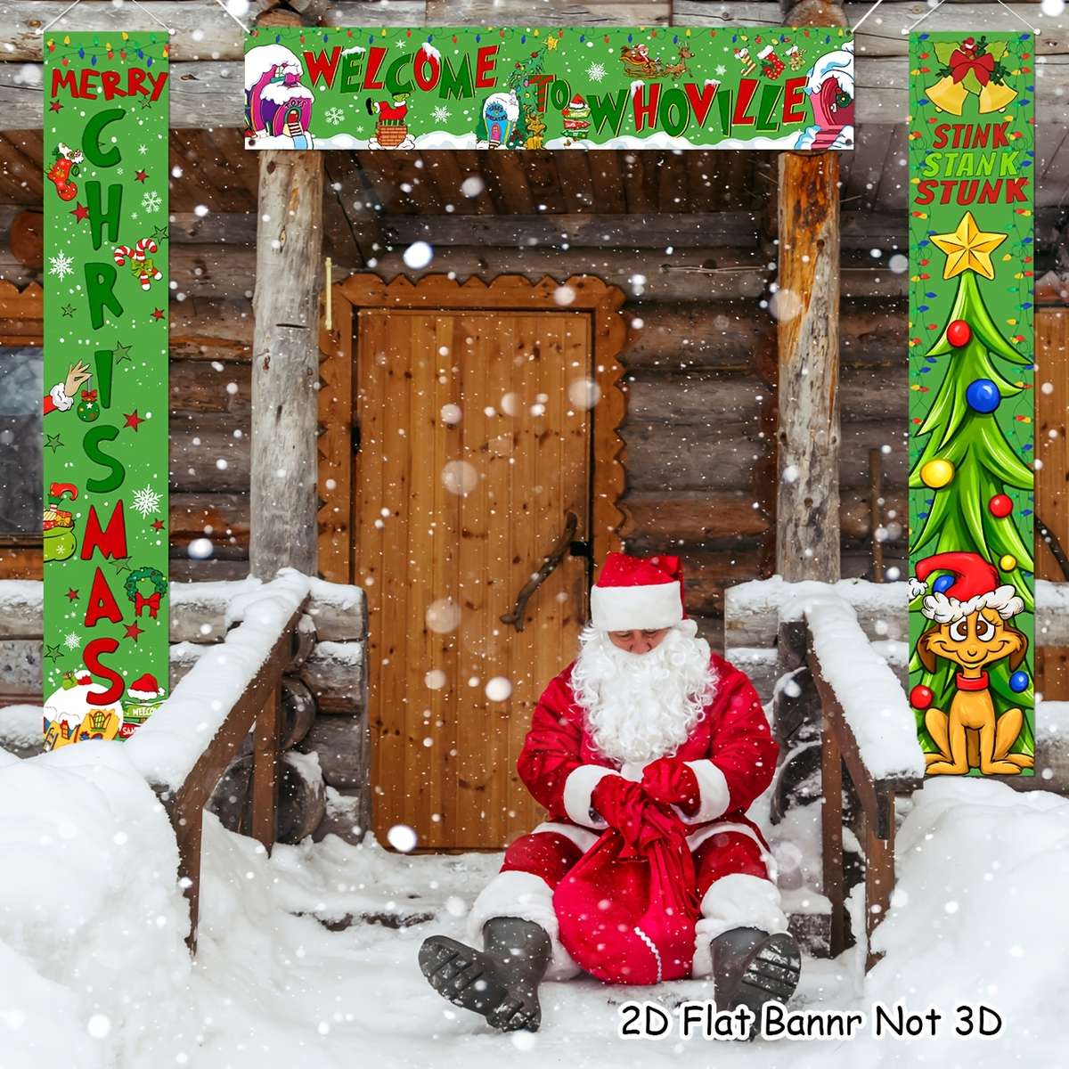 Christmas Decorations Style Merry Christmas Porch Sign