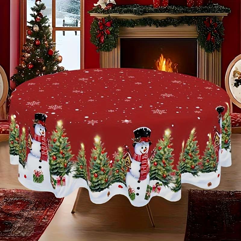 Christmas Tablecloth Size Round 150Cm