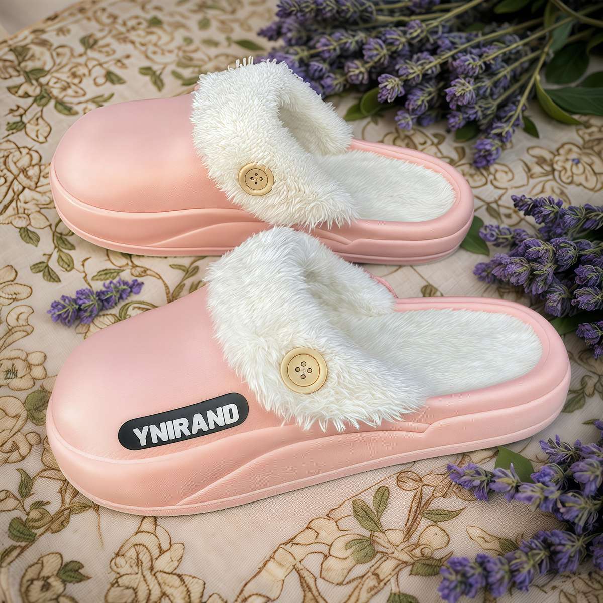 Cotton Slippers Color Grey Sizeuk 6.5-7