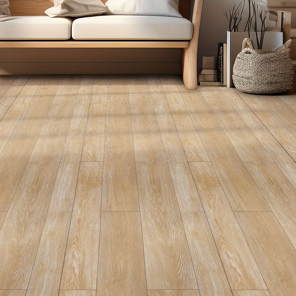 Self Adhesive Floor Stickers 100.08Cmx40.13Cm Camel