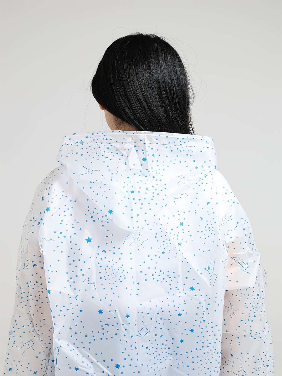 Raincoat White Size Asian Onesize