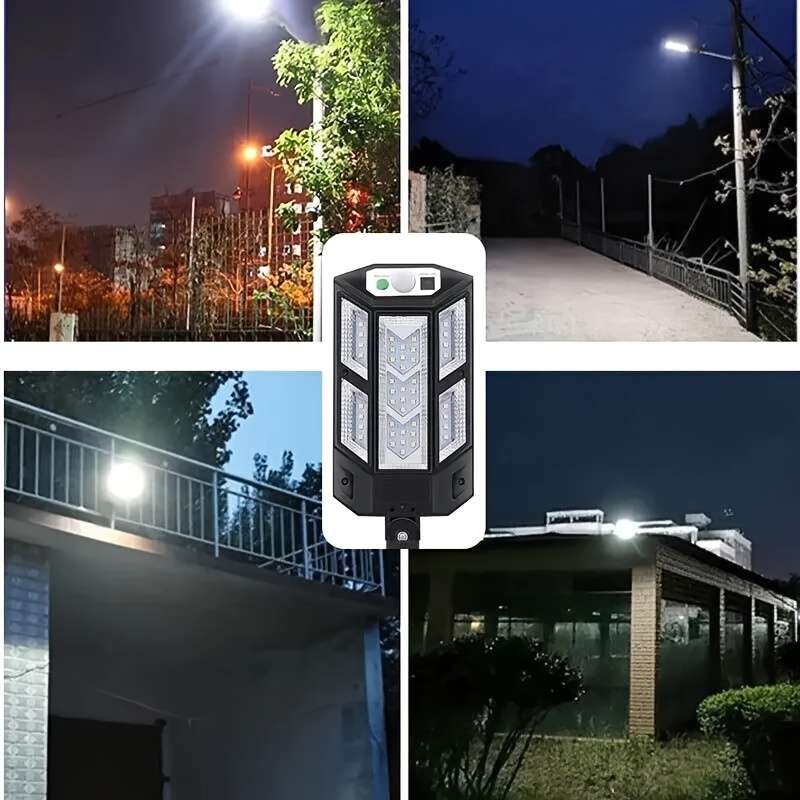 Solar Emergency Lights Color Black