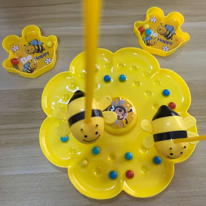 Magnetic Bee & Candy Bean Picking Toy Parent Child Interactive Learning Game