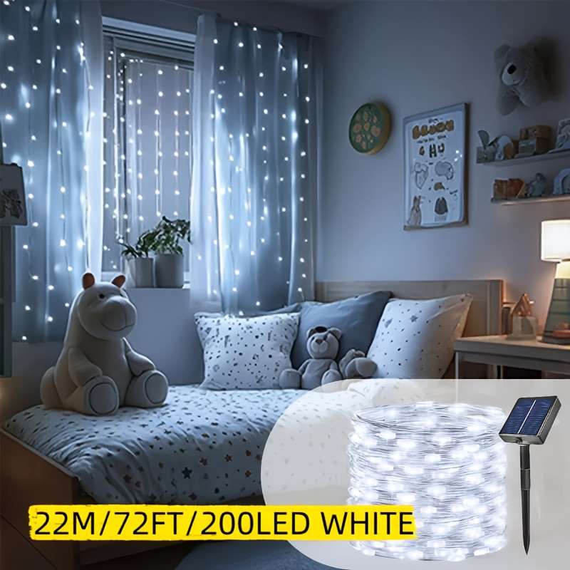 Christmas Lights White Size 22 Meters 200 Led 72 Feet