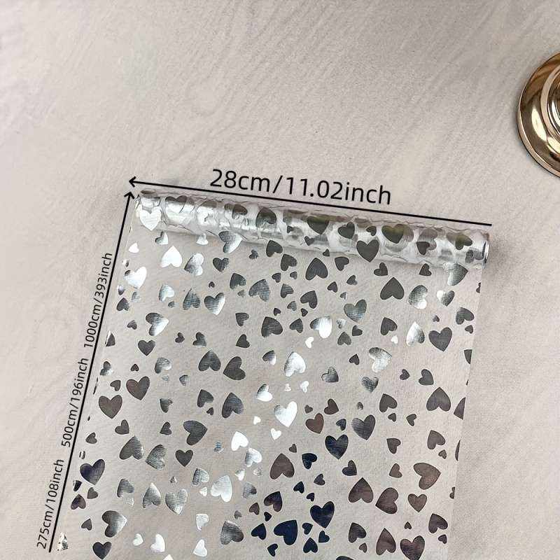 Wedding Supplies Color Shiny Silvery Little Heart Quantity S28Cm*275Cm