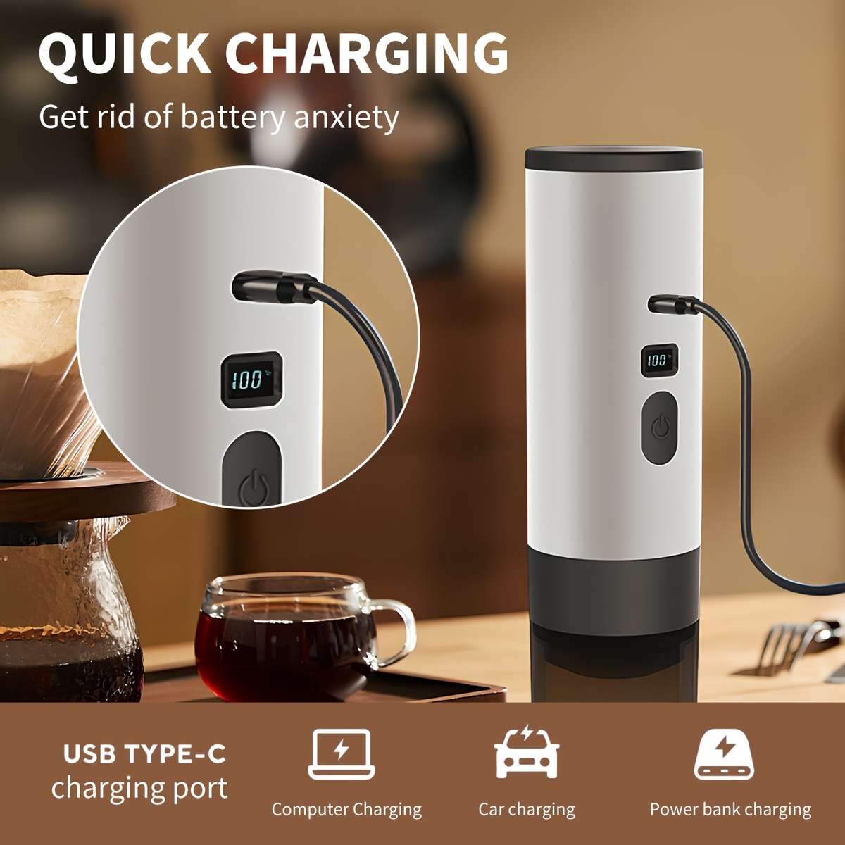 Coffee Machine Color White Without Stand