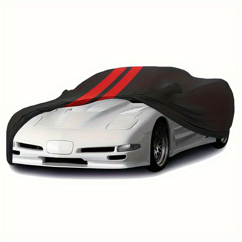 Car Cover Color Black Red Model For C5