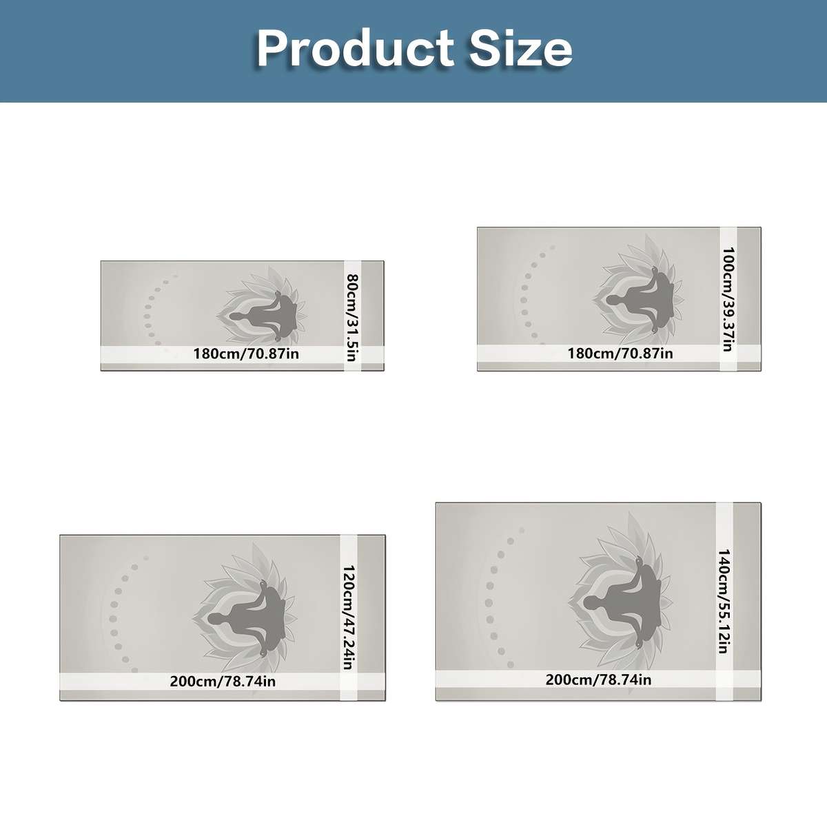 Yoga Mat 120*200Cm 47.24*78.74In