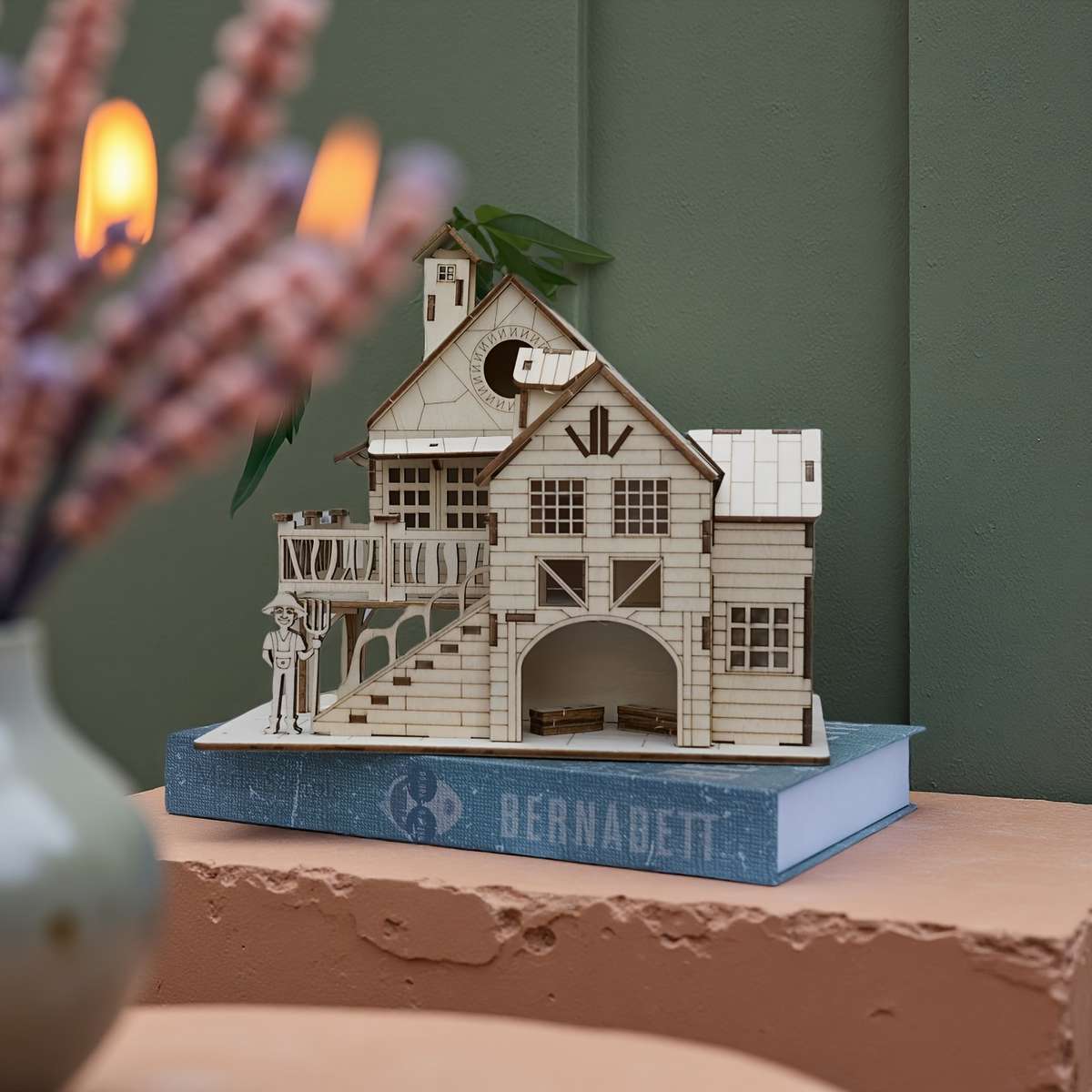 3D Building Model Puzzle Set Items Cottage