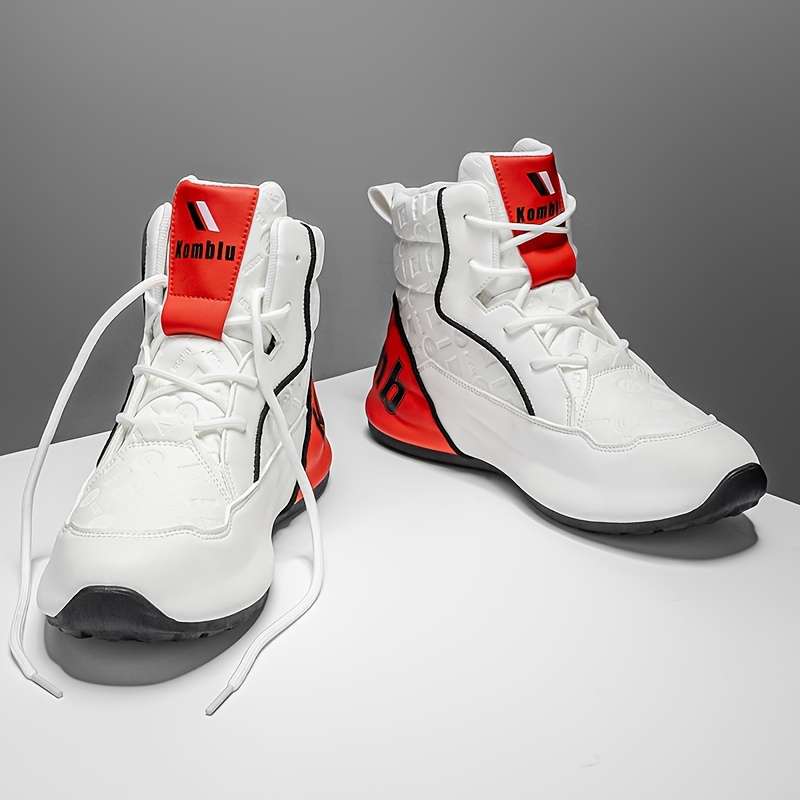 Sneakers White Red Size Uk 7