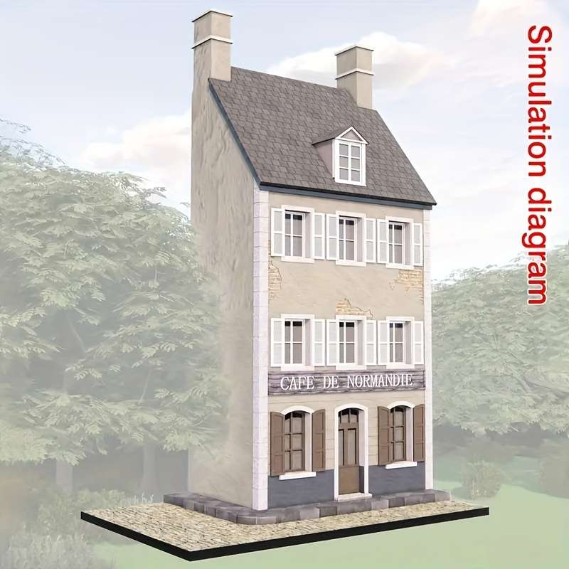 3D Model Desktop Ornaments Style 4 Floors Villa