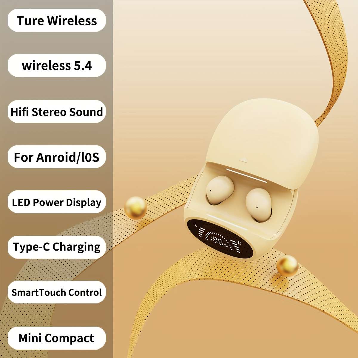 Wireless Headphones   White