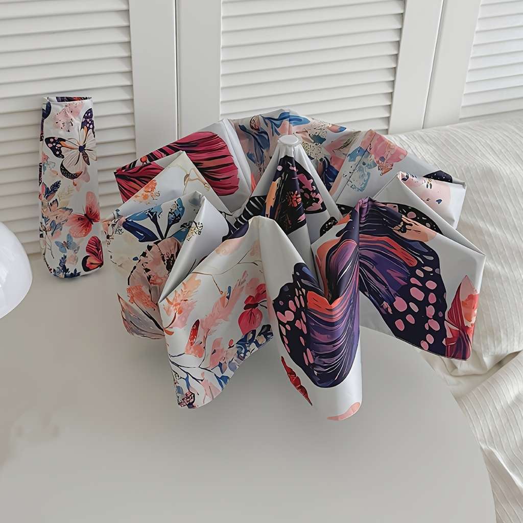 Umbrella Color Fullpage Painted Butterfly