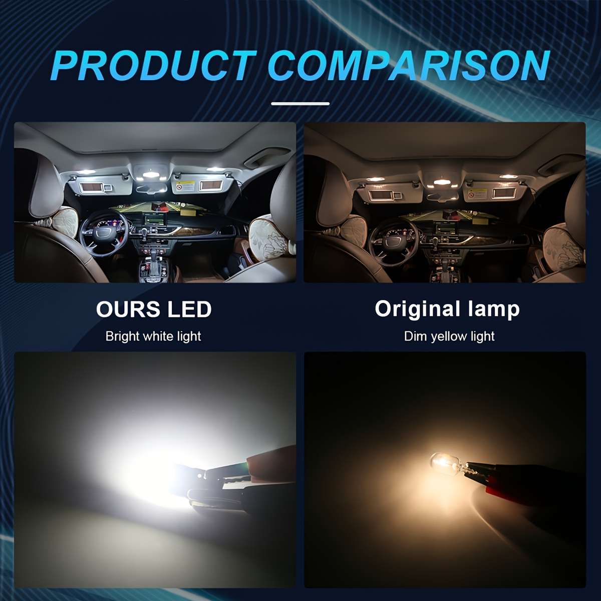 Car Lights Model 2Pcs T10