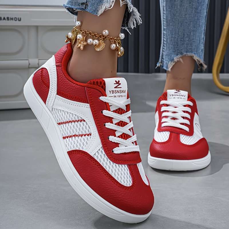 Women S Sneakers Color Red Sizeuk 6.5