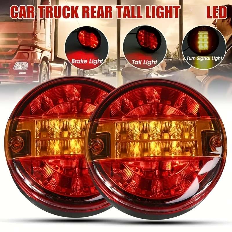Car Lights Items Amber Red Quantity 2Pcs