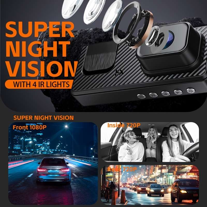 Dashcam Items 3 Lens