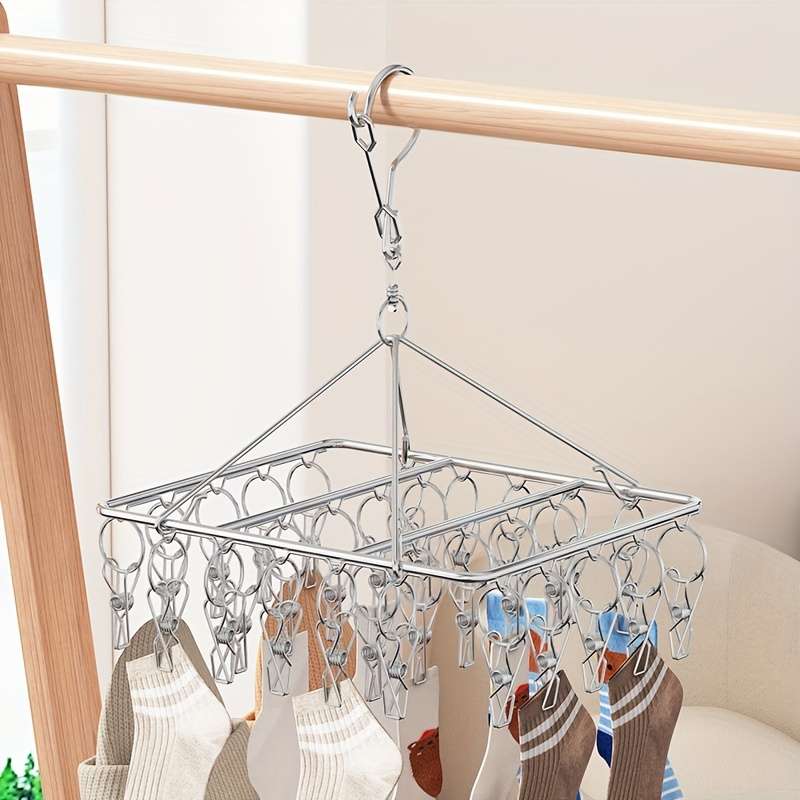 Clothes Rack 30 Clips Quantity 2Pcs