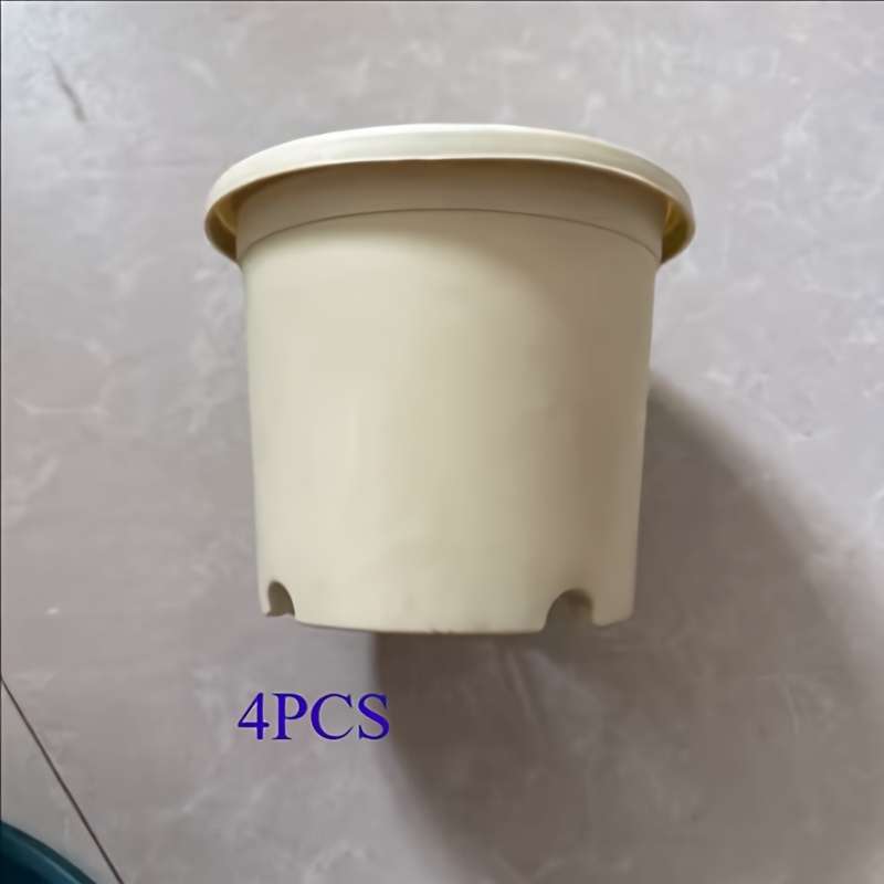 Flowerpot  4Pcscolor Dark Green  Add  Tray